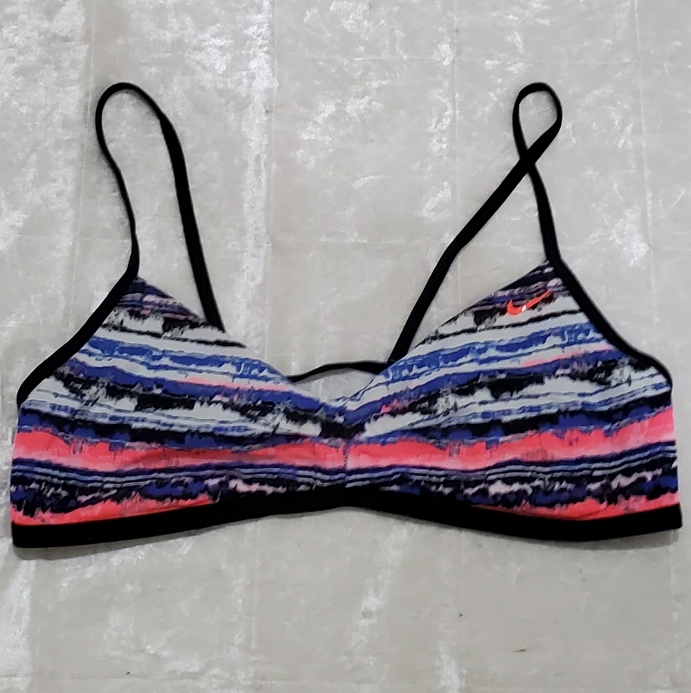 NWOT Nike Girls Blue/Pink Print Bralette